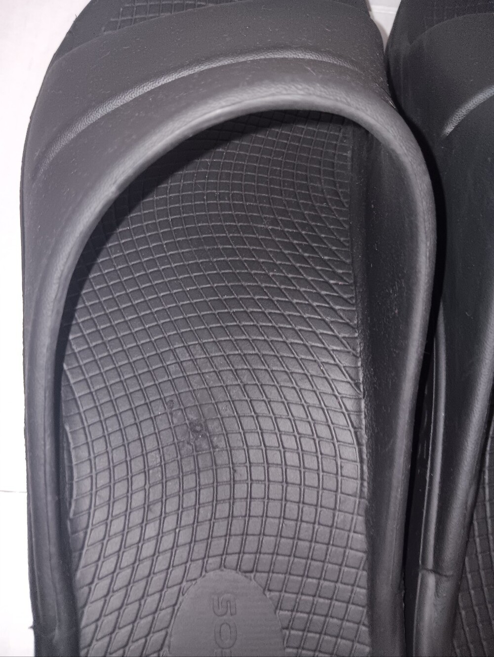 OOFOS OOAHH SLIDE SANDALS BLACK MEN'S SIZE 14 - Picture 4 of 12